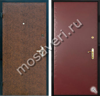 Металлическая дверь: Винилискожа + Винилискожа №6 - купить от производителя Мосдвери Металлическая дверь: Винилискожа + Винилискожа №6
